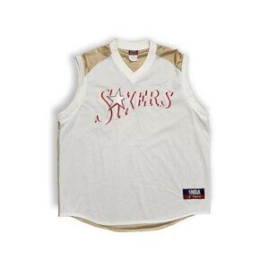 Vintage Philadelphia Sixers 76ers AI Allen‎ Iverson #43 Majestic NBA Jersey 2XL